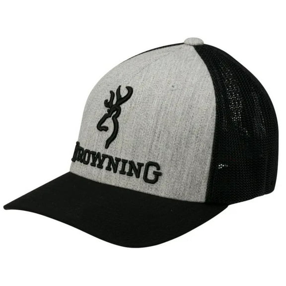 Browning Branded Logo Cap Hat Heather Gray LG/XL