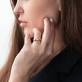 thumbnail image 2 of 18K Gold Plated Stainless Steel Gold Ring for Women,Delicate Jewelry Gift for Women, 2 of 5