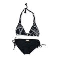 thumbnail image 2 of Bikini de 2 Piezas Michael Kors Chains Shirred Tie Negro Mediano, 2 of 2