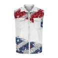 thumbnail image 4 of GERsome 4th of July Tank Tops Men's Sleeveless Patriotic T Shirts Summer Button Up Shirts American Flag Stars Stripes Graphic Tees S-3XL, 4 of 5