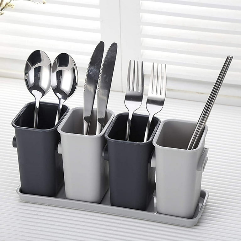 Stainless Steel Kitchen Utensil Holder, Kitchen Caddy, Utensil Organizer,  Modern