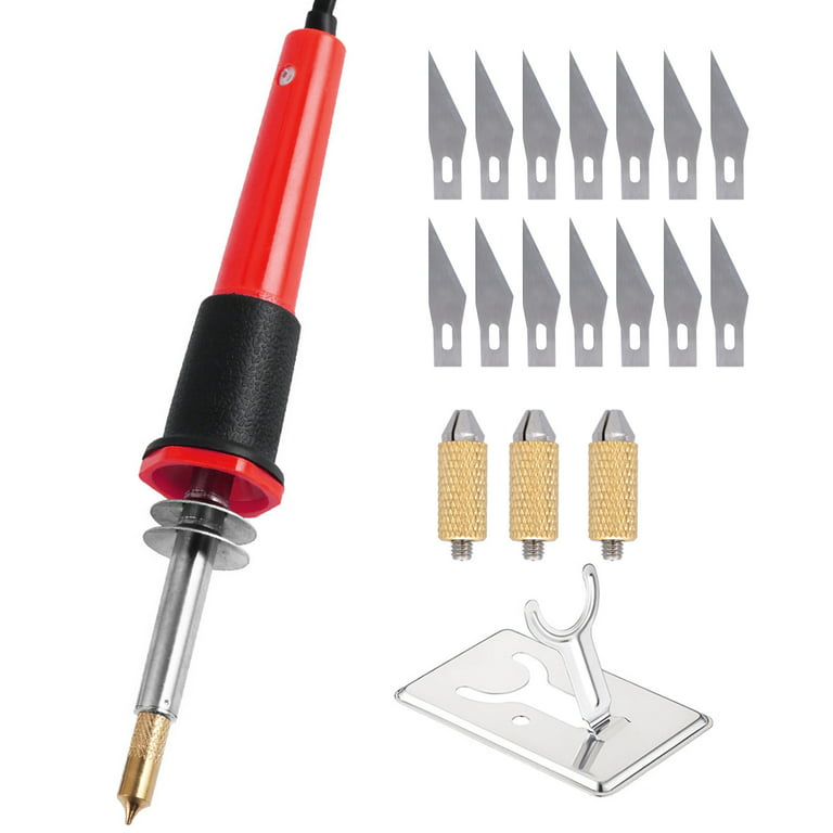 Handheld Electric Hot Cutter Heat Cutting Tool with 10 Blades Accessories  Multipurpose Stencil Cutter for Cutting Carving Soft Thin Styrofoam Foam  Cloth Plastic Board Wood Guffman