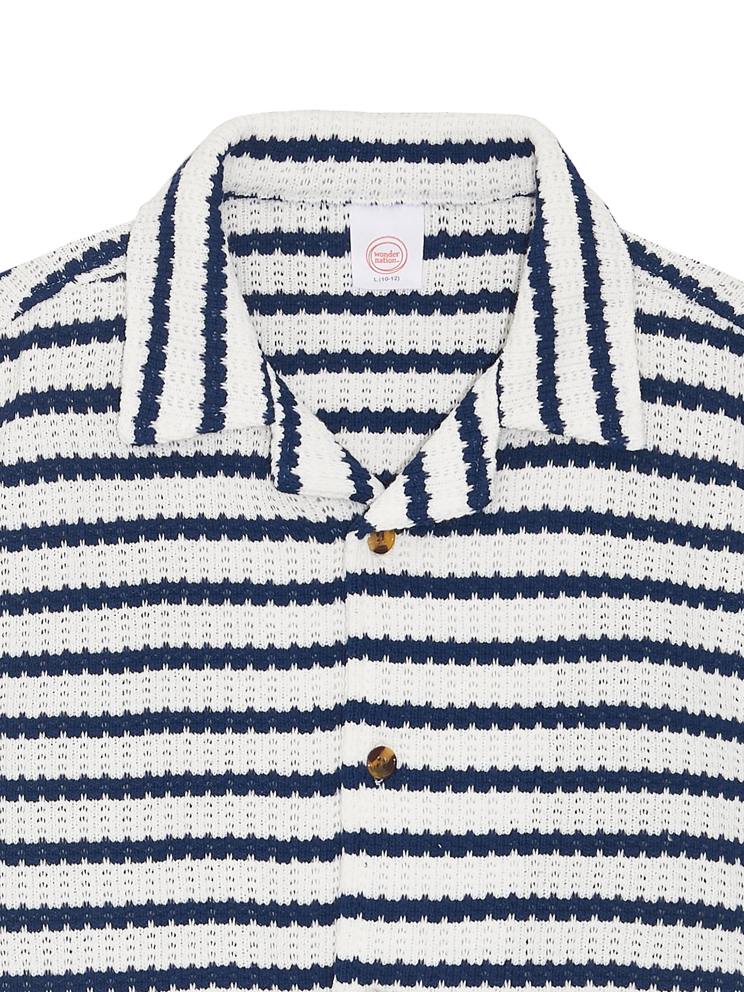 Wonder Nation Boys Button Down Sweater, sizes 4-18