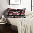 thumbnail image 6 of Lsque Fire and Rescue Truck Pattern Pillow Case – Soft & Cozy Throw Pillow Cover, Hypoallergenic Cushion Case for Sleeping Women with Envelope Closure-, 6 of 6