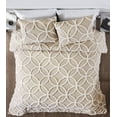 thumbnail image 3 of Better Trends Wedding Ring Two Tone 100% Cotton Tufted Chenille Comforter Set for All Ages, 3 of 6
