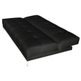thumbnail image 4 of Sofa Cama Reclinable El Bazar Store Karla Negro Lino Futon 3 posiciones Abotonado Sala, 4 of 5