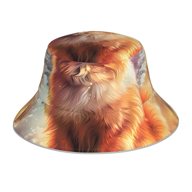 Balery Cute Cloud Pomeranian Sombreros para el sol para hombre y mujer, sombrero de pescador con UPF 50+