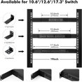 thumbnail image 3 of Kit de Montage WWS-Rack pour Interrupteurs de 12,6 Pouces, Distance de Trou Réglable 14-30mm, Monter un Support d'Équipement de 12,6 Pouces de Large à 19 Pouces, Compatible avec Netgear, Cisco, D-Link, TRENDnet, Dell Produits de 12,6 Pouces, 3 of 4