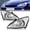 Chrome Clear, variant on For 2000 2001 2002 2003 2004 Ford Focus Halogen Headlights Assembly Left+Right