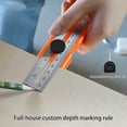 thumbnail image 6 of Woodworking Marking Ruler Multifunctional Precise Horizontal Bubble Positioning Tool Adjustable with Measuring Ruler, 6 of 8