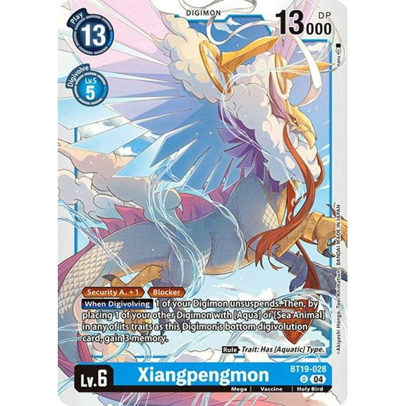 Digimon Release Special Booster 2.0 Uncommon Xiangpengmon BT19-028