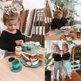 thumbnail image 2 of YOPTOP 38 Pieces Unique Pretend Interactive Tea Party Set for Girls Childrens, 2 of 7
