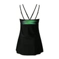 thumbnail image 3 of Sngxgn High Waisted Cutout Ribbed V Cut Bikini Set 2 Piece Swimsuit(Green,XXL), 3 of 9
