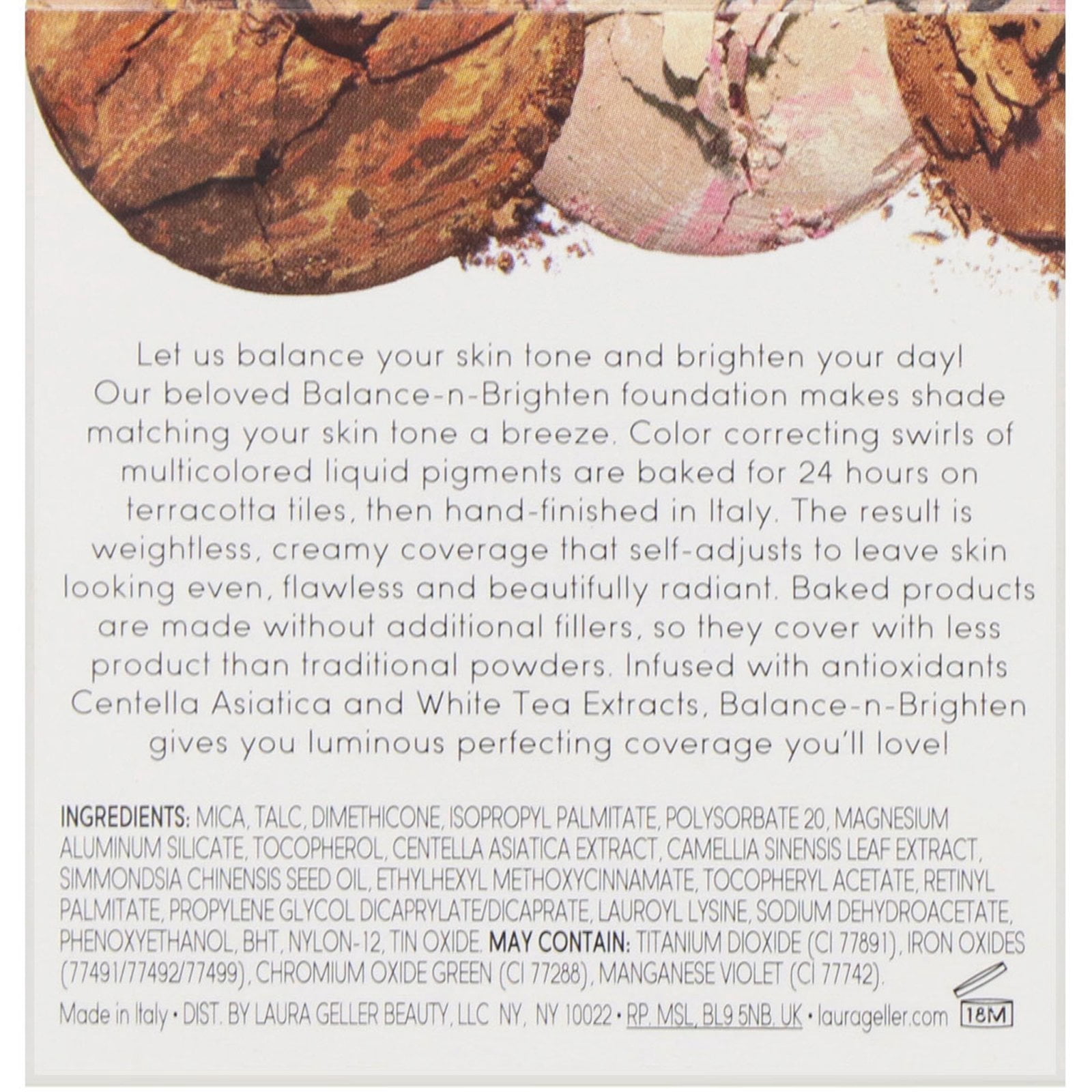 Laura Geller New York Baked Balance-N-Brighten Foundation, Color Correcting Light, 0.32 oz