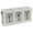 White, variant on VKLU Burgundy Wooden Utensil Caddy, 3-Compartment Flatware Organizer with Metal Handles, Rustic Silverware Holder for Family BBQ, Campus Events & Picnics