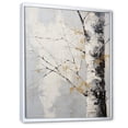 thumbnail image 2 of Designart "Abstract Grey Tree Monochrome " Floral & Botanical Floater Framed Canvas Print, 2 of 7