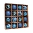 thumbnail image 3 of Hvmvliv Christmas Tree Ornaments 16 Count Per Pack Christmas Ball Ornaments Set Plastic Shatterproof Xmas Tree Hanging Decoration Blue, 3 of 4