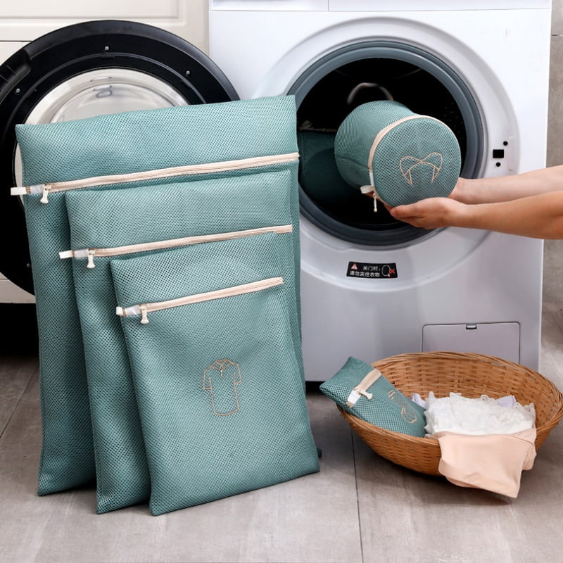 Mesh Laundry Bag Polyester Laundry Wash Bags Coarse Net Laundry Basket Washing 