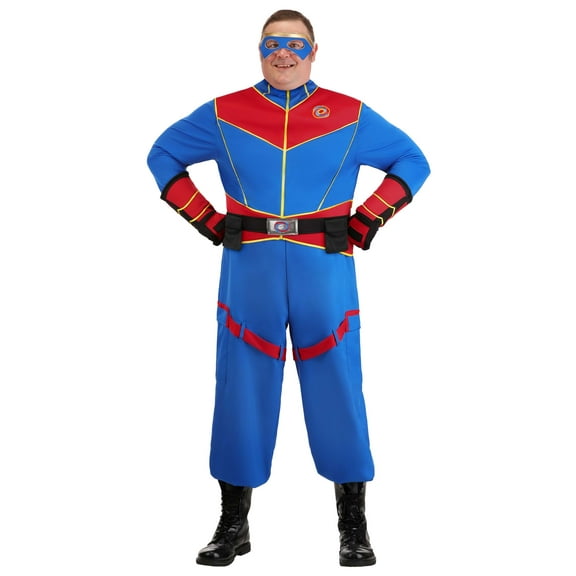Plus Size Nickelodeon Henry Danger Captain Man Costume for Men