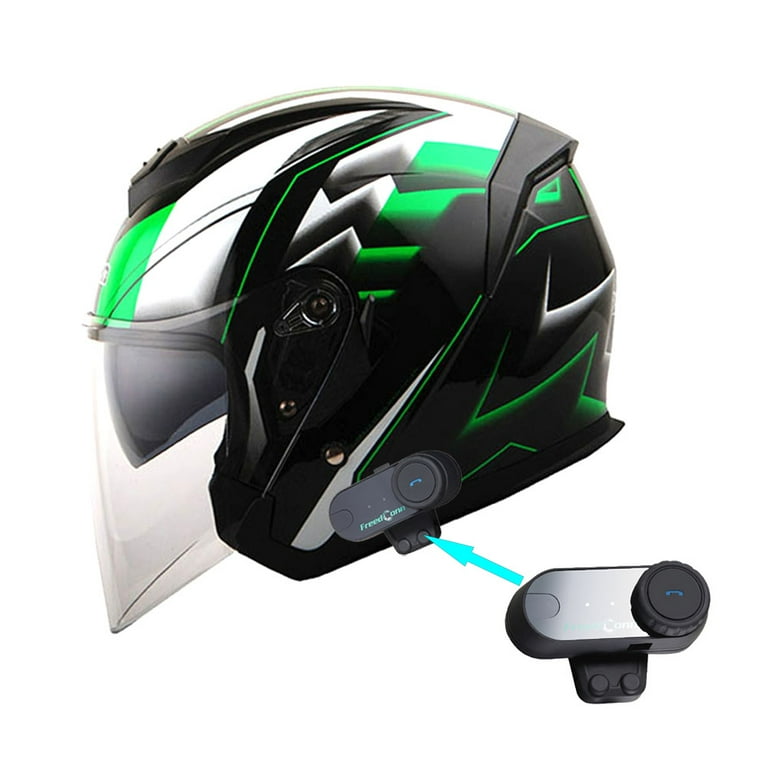 Open face helmet bluetooth headset new arrivals