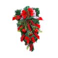 thumbnail image 6 of BLESIYA Christmas Teardrop Swags Artificial Wreath for Front Door Fireplace Festival, 6 of 8