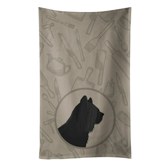 Skye Terrier In the Kitchen Kitchen Towel