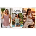 thumbnail image 4 of MOYIKO Tank Tops for Women Eyelet Crew Neck Sleeveless Tops Dressy Casual Trendy Flowy Summer Shirts Loose Fit, 4 of 7
