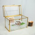thumbnail image 4 of Caja de tarjetas YIMORENCE V, caja de sobres de cristal dorado para bodas, 4 of 9