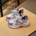 thumbnail image 2 of JAHH Small Kids Casual Shoes Kids Shoes Sneakers for Girls Canvas Kid Shoes Adjustable Design Fashion Casual Sneakers(6-7 Years,Purple), 2 of 9
