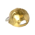 thumbnail image 3 of Top Headwear Queen Bee Rhinestone Hat - Womens Crystal Pattern Faux Leather Cap Gold, 3 of 4