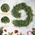 thumbnail image 3 of Uncahome 6 ft Artificial Norfolk Pine Garland,Real Touch Christmas Greenery Garland Suitable for Table, Mantle, Wall, Indoor, Outdoor Holiday Decor, 3 of 8