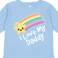 thumbnail image 4 of Inktastic I Love My Daddy Boys Girls Star Rainbow Boys or Girls Long Sleeve Toddler T-Shirt, 4 of 5