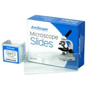 AmScope 50 Pre-Cleaned Blank Microscope Slides and 100 22x22mm Square Cover Glass New