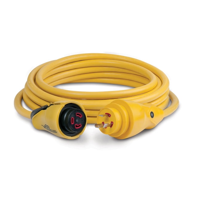 Juego de cables Marinco CS30-50 EEL 30A 125V 15m Amarillo