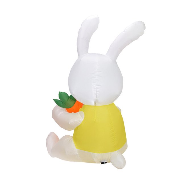 Wosthever Adorno inflable de Pascua con ventilador incorporado, decoración de patio de porche delantero, decoración de fiesta brillante para Kits de decoración para fiestas