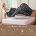 thumbnail image 6 of BEDLORE Queen Mattress Topper, Bamboo Pillow Top Pad for Back Pain Relief, Thick Soft Mattress Cover with Deep Pockets 6-18 inch(Grey), 6 of 9