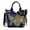 Blue, variant on TopLLC Women's Shoulder Bags New Wind Embroidered Bag Canvas Peacock Embroidery Middle-aged Shoulder Portable Package Women Packet