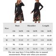thumbnail image 2 of Vestido con estampado navideño Vestido de cintura alta Mujer Casual Ropa de club de Navidad Kuymtek Negro T L para Mujer, 2 of 9