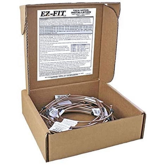 NiCopp Brake Line Complete Kit Ford F-150 Extended 78" and Standard Cab/Bed 96" EZ-Fit