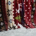thumbnail image 6 of Home Soft Things Christmas Printed Flannel Fleece Blanket - Burgundy Christmas Deer - Twin (60" x 90"), 6 of 8