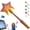 Gold, variant on Magic Wand Card Holder, 3D Printed Magic Wand Credit Card Holder, Star Magic Contactless Payment Cards Wand Taps-to-Pay Credit Cards Wands, 3D Printed Star Contactless Payment Holder