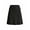 Black, variant on Women's High Waisted Midi Skirt,Knee Length A-Line Flowy Swing Skirt,Soft Stretch Knit Work Skirt,Mother‘s Day,Black Leaves,L