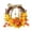 B, variant on Halloween Wreaths for Front Door - Maple Leaves Pumpkins | Fall Wreaths Artificial Wreath Decorations for Indoor Outdoor Thanksgiving Halloween Fall Decorations for Home
