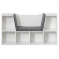 thumbnail image 5 of Modern Multi-Purpose Bookshelf with Storage Space and Gray Cushioned Reading Nook, 5 of 9