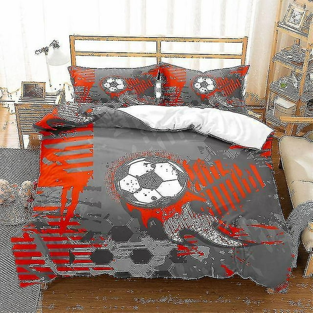 Football Printing Bedding Set Baseball Soccer Basketball Pattern Duvet Cover Set Home Bedroom Decor Bed Linens Bedclothes