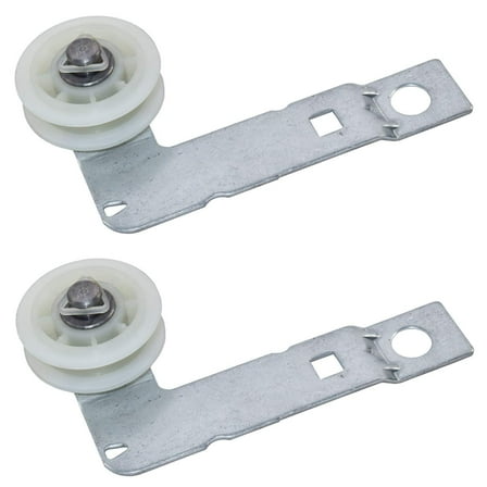 HQRP 2-Pack Dryer Idler Pulley with Bracket Assembly for Whirlpool W10837240 W10837240VP W10118756