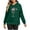 #0319-Army Green, variant on Uootdi Christmas Hoodies for Women Oversized Long Sleeve Fleece Lined Warm Xmas Sweatshirt Holiday Winter Casual Drawstri Gift ng Pullover