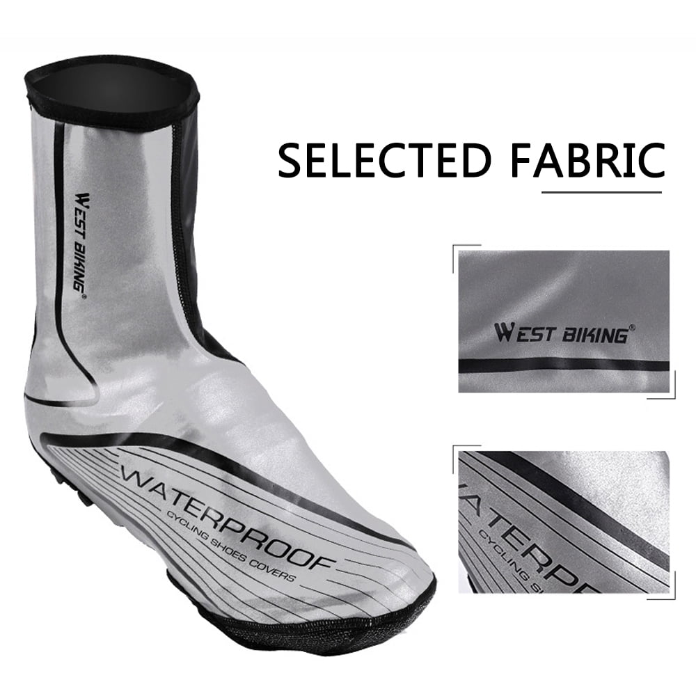 Cycling Shoes Cover MTB Road Bike Night Reflective Overshoes Outdoor Q4A7 
