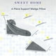 thumbnail image 3 of Juego de almohadas con forma de cuña Sweet Home Collection, espuma viscoelástica ortopédica, 3 of 6