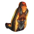thumbnail image 2 of Wukai Sunset Maple Tree Fox Full Set Car Seat Covers with Soft Padding Universal Auto Front Seats Protector and Cushion Mat, 2 of 5